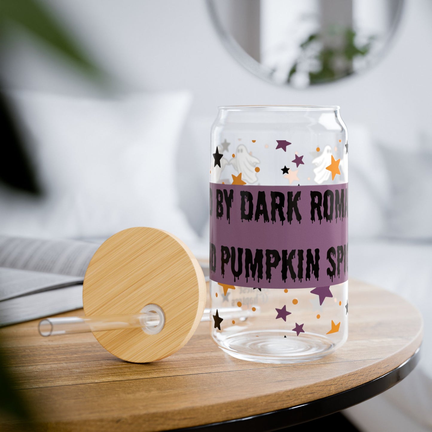 Halloween-Themed Sipper Glass, 16oz