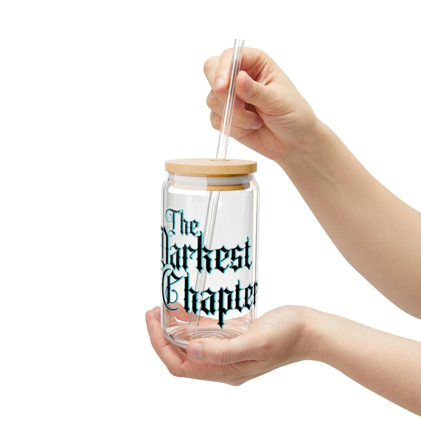 Glass Tumbler Merch 16oz Sipper Glass