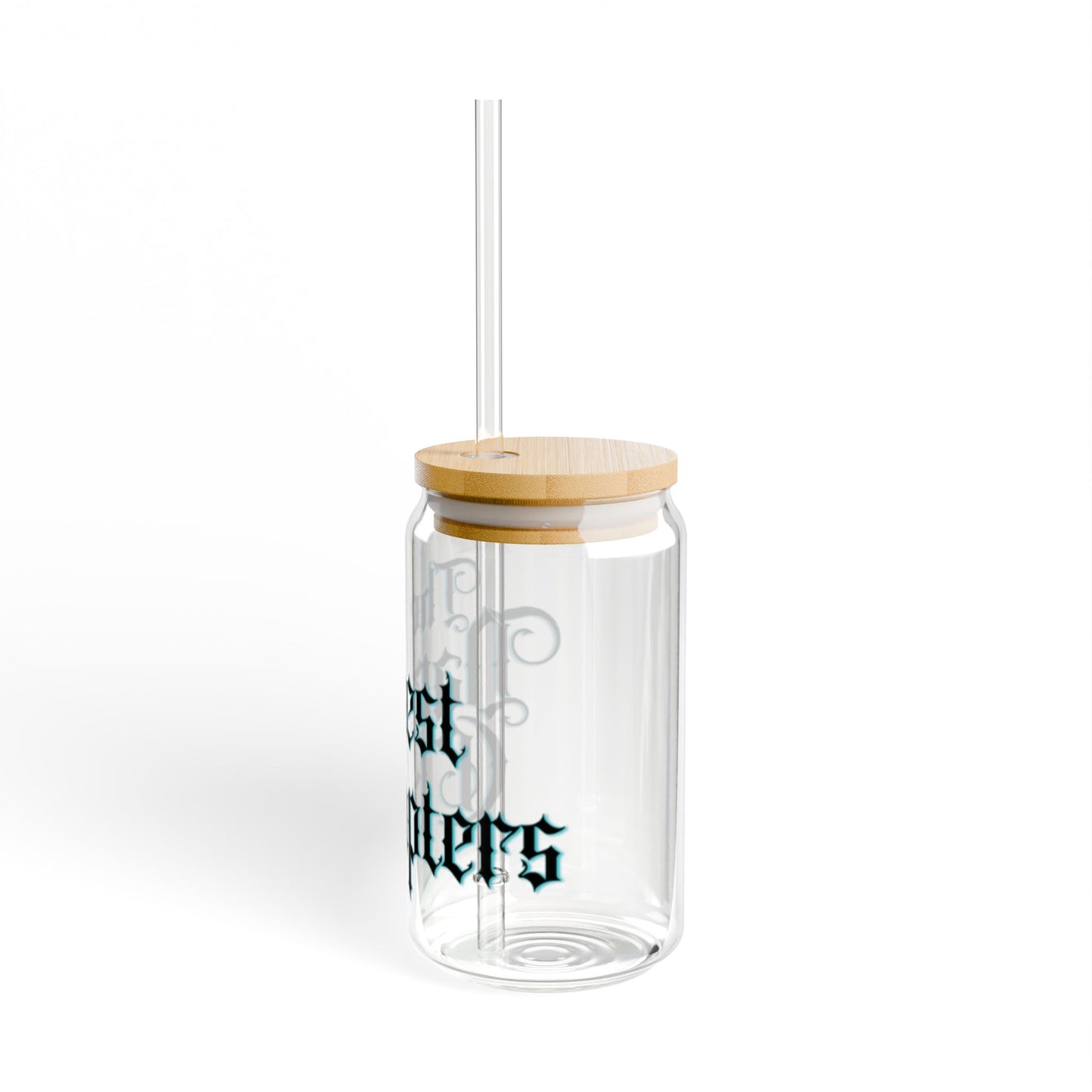 Glass Tumbler Merch 16oz Sipper Glass