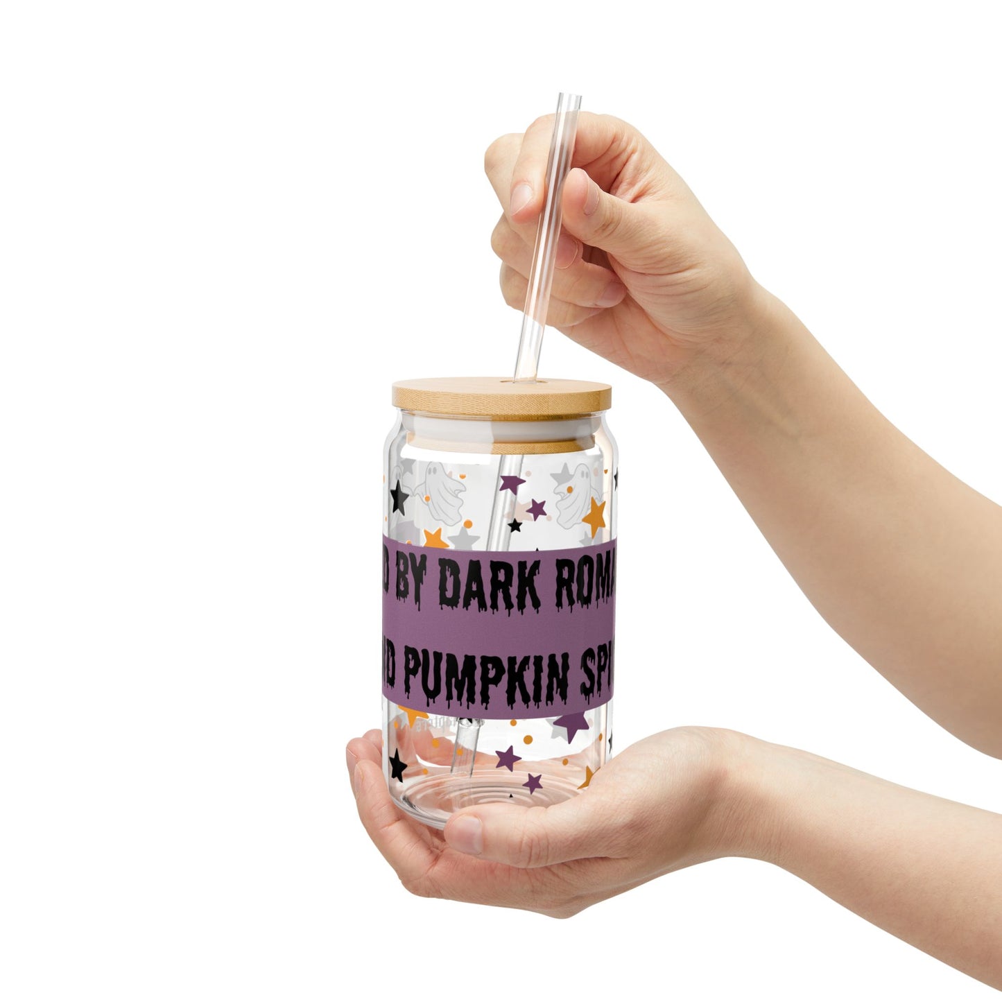 Halloween-Themed Sipper Glass, 16oz